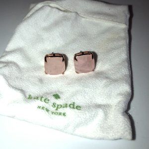 Kate Spade Pink Square Stud Earrings
